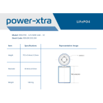 32700 3.2V 6000mAh PowerXtra LiFePO4 Pil