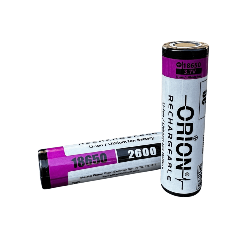 18650 Orion 2600 mAh 3.7v 5C Lityum İyon Pil